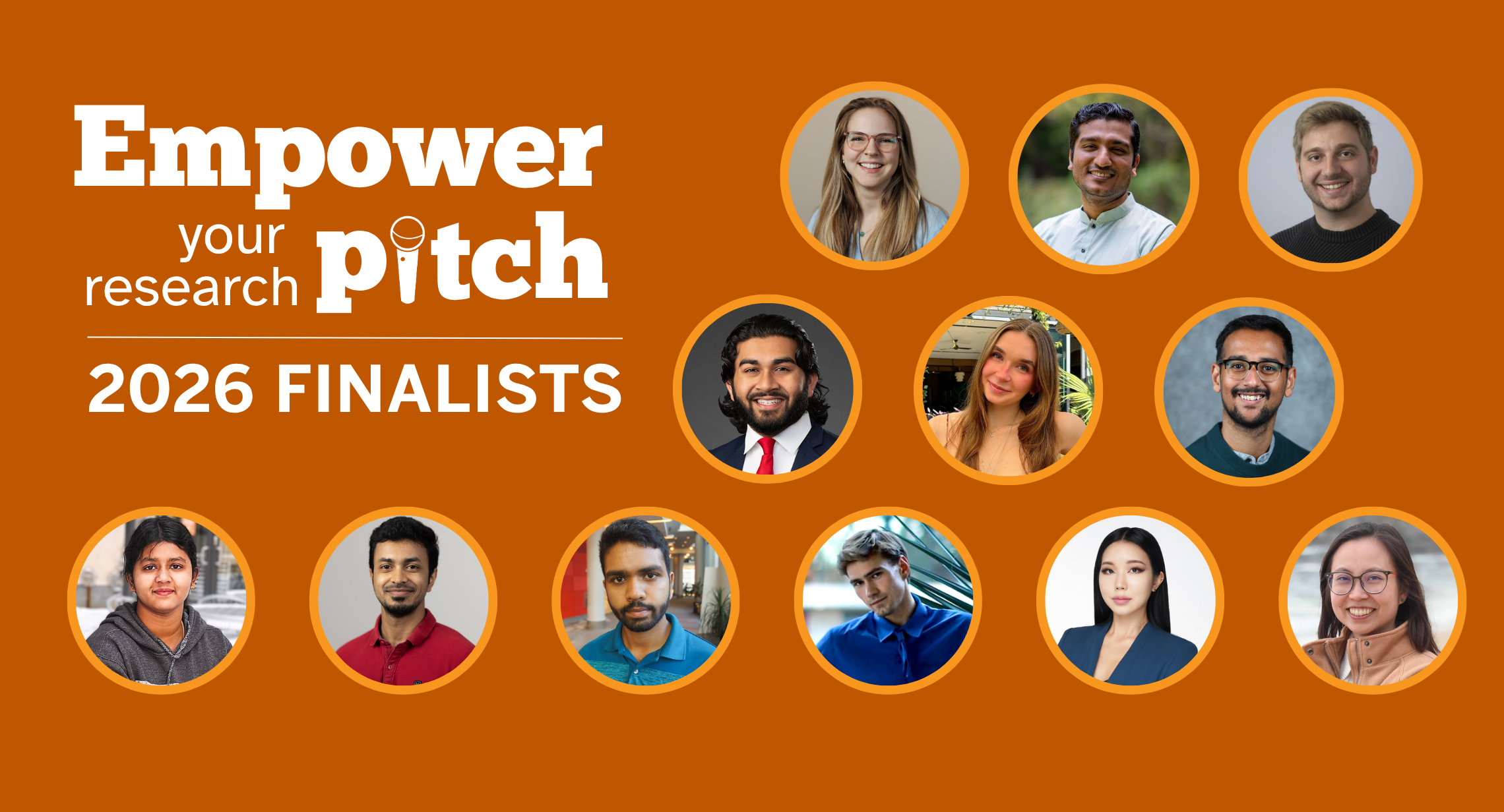 Empower your research pitch 2026 finalists photos