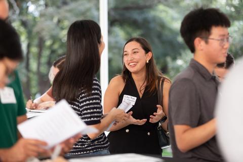 students networking