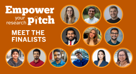 headshots of the 12 empower your research pitch finalists