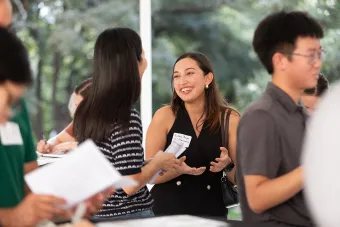 students networking