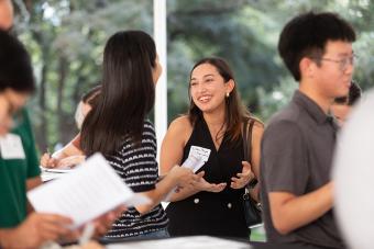 students networking