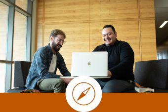 Guys on a computer