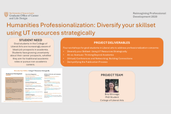 Humanities Professionalization: Diversify Your Skillset using UT resources strategically