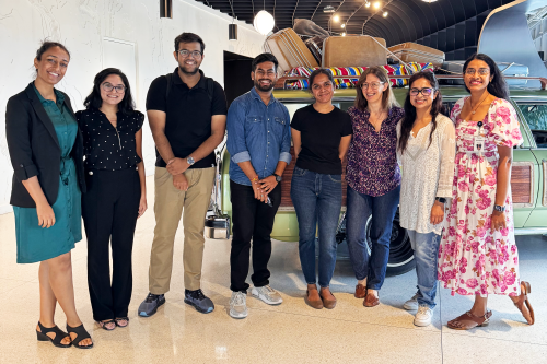 students at tech site visit