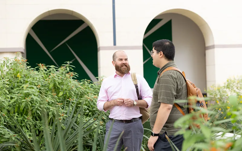 advisor and student