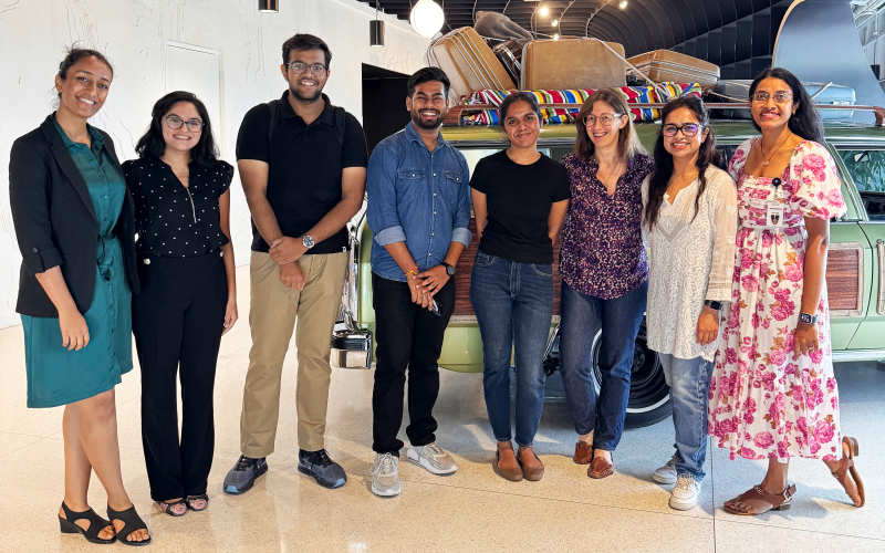 students at tech site visit